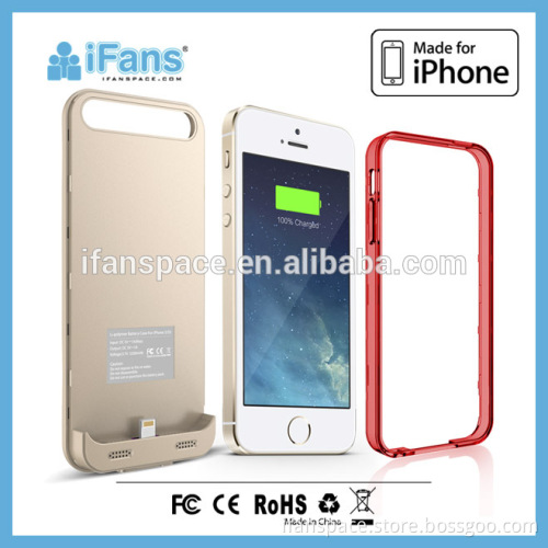 high quality pc mobile phone case for iphone 5 case,battery charger case for iphone 5